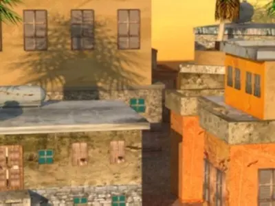 Old- 3D Houses Free low-poly 3D model