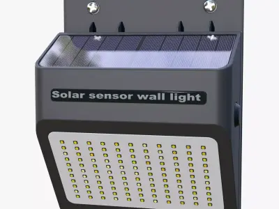 Solar Sensor Wall LED Light M1 3D model