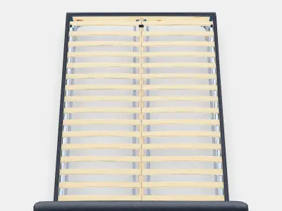 IDANAS Upholstered bed frame 3 Low-poly 3D model