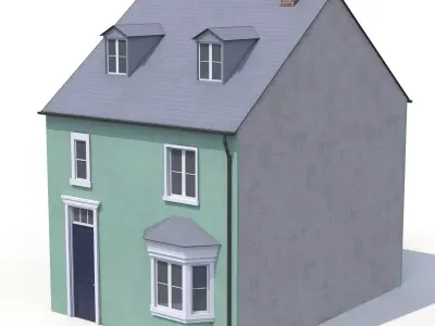 House Low-poly 3D model 25