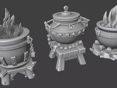 Free Braziers Free 3D model