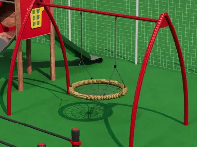 Modular Playground Pack Low-poly 3D model