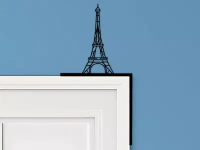 Eiffel Tower Door Corner Decor 3D print model buy