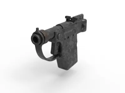 Mandalorian pocket blaster pistol from The Book of Boba Fett 3D model