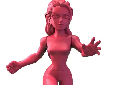 Infinidudette Pose A 3D print model