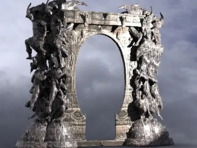 Dantes Inferno Archway 9 3D model