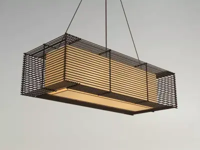 KAI Rectangular Hanging Lamp - Slim 3D model