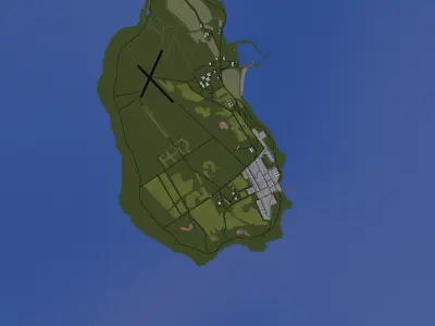 Capetown City Low-poly 3D model