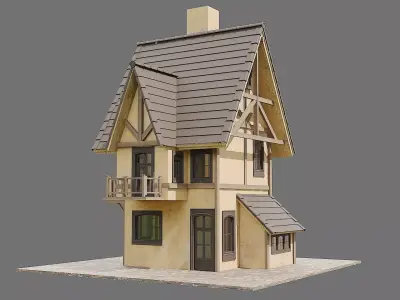 Wood Game Hause 3 3D model