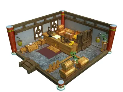 Gang Interior - Junior Treasury 3D model