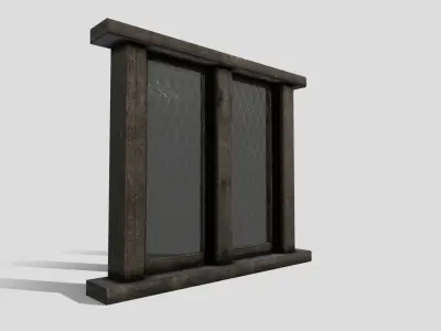 Generic Medieval Window Low-poly 3D model