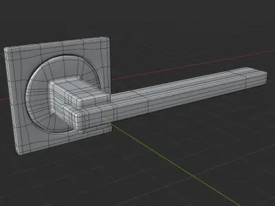 Interior handle 3D model