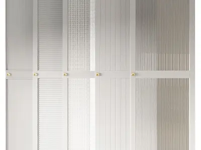 Waredrobe light doors collection  3D model