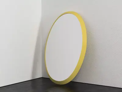 Cone E two round mirrors 3D model