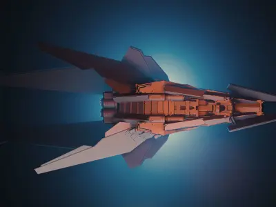 spacefighter WASP 3D model