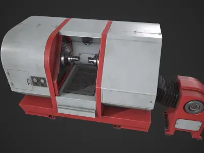 Scifi Laboratory Machine Low-poly 3D model