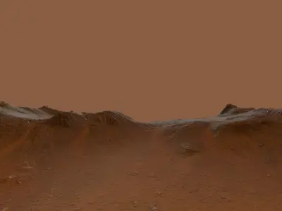 Mars Environment Low-poly 3D model