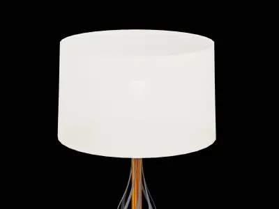 Bed Side Table Lamp Low-poly 3D model buy