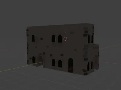 House for Game Low-poly 3D model