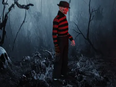 Freddy Krueger  Low-poly 3D model