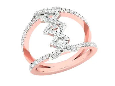 Women Ring  Render 3dm STL OBJ FBX Details 3D print model 368