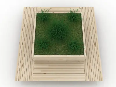 Planter Bank 3d Low-poly 3D model