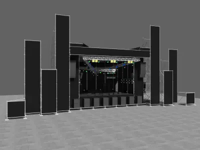 Stage 2 concert - concert 3D model