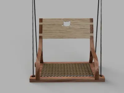 Patio Swing Hanging Chair Porch Swing 3D print model