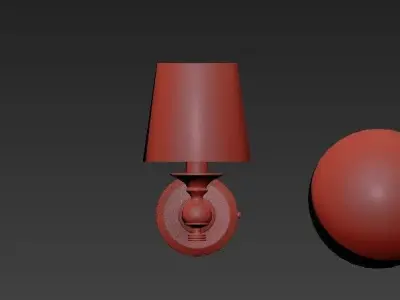 Lugarno lamp and ball 3D model