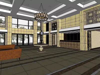 vacation spot-Resort-Fashion Leisure Hotel-0277 3D model