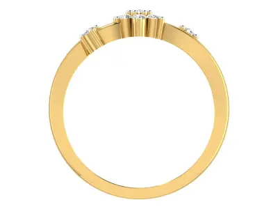 Women Ring  Render 3dm STL OBJ FBX Details 3D print model 283