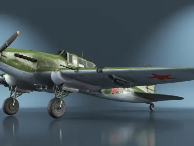  Ilyushin Il-2 Sturmovik Aircraft 