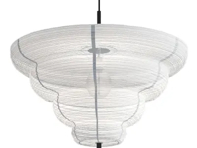 Pendant Kyoto 60 White 3D model