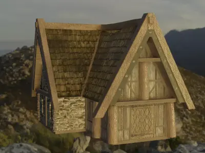 Breezehome Skyrim Free low-poly 3D model