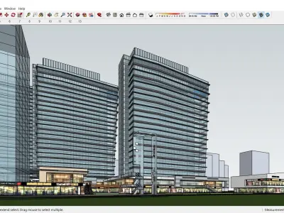 Sketchup Shopping Center H1 3D model