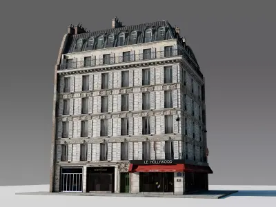Corner Restaurant Building 3D model