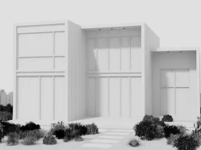 Architecture building 3D model 3