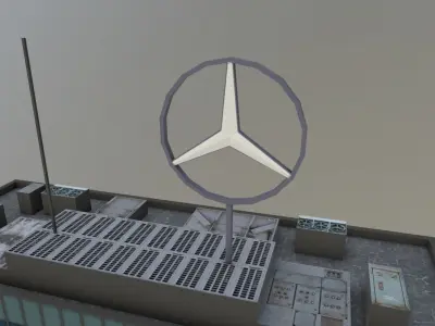 Berlin Europa Center Low-poly 3D model