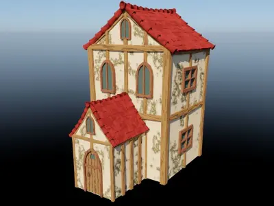 Medieval House  3D model 3