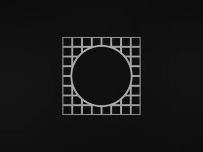 Steel Grating Flooring Low-poly 3D model