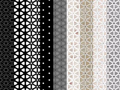 5x 8K Mosaic Marble Seamless Textures with Masks Texture