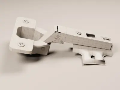 Classic furniture hinge 3D model