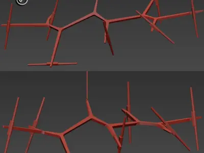 Agnes Chandelier Light 3D model