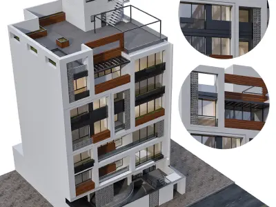 RESIDENTIAL BUILDING NO59 A 3D model