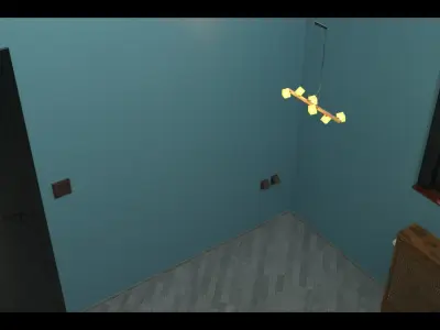 Bedroom Type 2 Interior Design without Furnitures 3D model