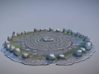 Ancient Terrain Free 3D model