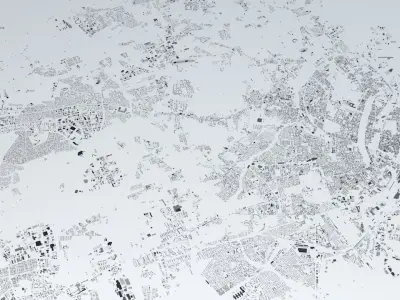 Copenhagen Streets and Buildings 3D model