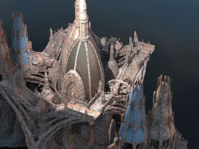 Mesopotamian Temple Archways 3D model