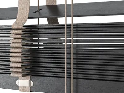 Wooden Blinds Set 18 3D model