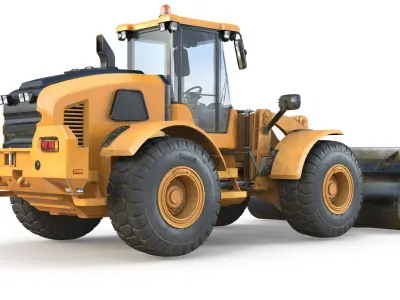  Heavy Construction Machinery - High-Quality 3D Model Pack (Tracked Excavator &amp;amp; Wheel Loader) 